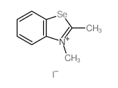 Benzoselenazolium,2,3-dimethyl-, iodide (8CI,9CI)结构式