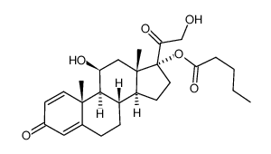 泼尼松龙戊酸酯结构式
