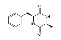 (2S,5S)-2-Benzyl-5-methylpiperazine-3,6-dione structure
