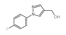 [1-(4-氟苯基)-1H-吡唑-4-基]甲醇结构式
