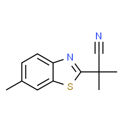 2-Benzothiazoleacetonitrile,alpha,alpha,6-trimethyl-(9CI) Structure