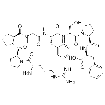 (Des-Arg9)-Bradykinin acetate salt structure