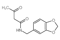 Butanamide,N-(1,3-benzodioxol-5-ylmethyl)-3-oxo- Structure