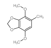4,7-dimethoxy-5-methyl-1,3-benzodioxole结构式