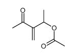 (3-methylidene-4-oxopentan-2-yl) acetate Structure