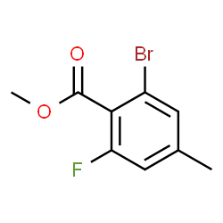 Methyl 2-Bromo-6-Fluoro-4-Methylbenzote structure