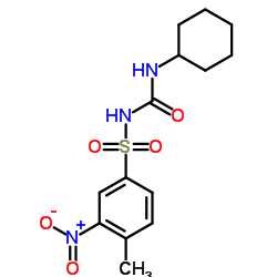 1-cyclohexyl-3-[(3-nitro-p-tolyl)sulphonyl]urea Structure