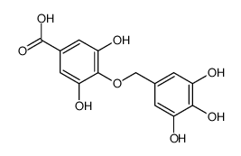 3,5-dihydroxy-4-[(3,4,5-trihydroxyphenyl)methoxy]benzoic acid结构式
