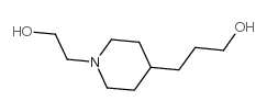 1-(2-羟乙基)-4-(3-羟丙基)哌啶结构式