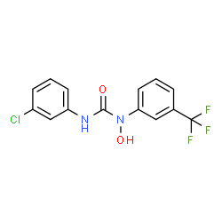 3-(3-CHLOROPHENYL)-1-HYDROXY-1-(3-(TRIFLUOROMETHYL)PHENYL)UREA Structure