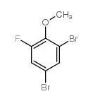 1,5-二溴-3-氟-2-甲氧基苯结构式