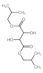 Diisobutyl 2,3-dihydroxybutanedioate (R-(R*,R*))- Structure