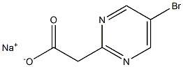 sodium 2-(5-bromopyrimidin-2-yl)acetate Structure