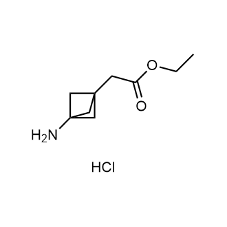 ethyl 2-(3-aminobicyclo[1.1.1]pentan-1-yl)acetate hydrochloride Structure