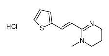 1,4,5,6-tetrahydro-1-methyl-2-[2-(2-thienyl)vinyl]pyrimidine hydrochloride Structure