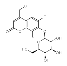 4-氯甲基-6,8-二氟伞形酮-beta-d-吡喃葡糖结构式