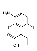 2-(3-Amino-2,4,6-triiodophenyl)butyric acid Structure