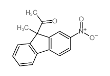 Ethanone,1-(9-methyl-2-nitro-9H-fluoren-9-yl)-结构式
