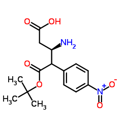 BOC-(R)-3-氨基-4-(4-硝基苯基)-丁酸结构式
