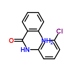 2-氨基-N-(3-氯苯基)苯甲酰胺结构式