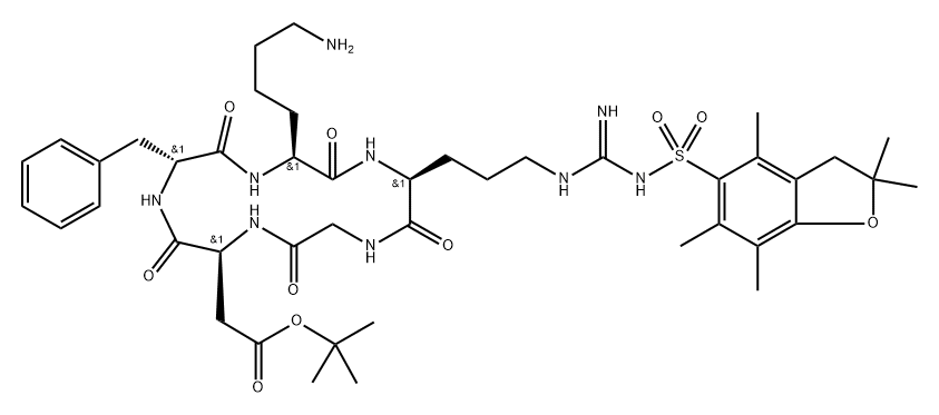 RGD侧链环肽结构式