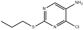 5-Pyrimidinamine, 4-chloro-2-(propylthio)- Structure