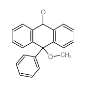 9(10H)-Anthracenone,10-methoxy-10-phenyl-结构式
