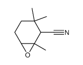 1,3,3-TriMethyl-7-oxabicyclo[4.1.0]heptane-2-carbonitrile结构式