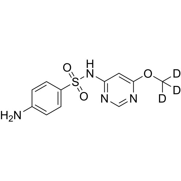 磺胺间甲氧嘧啶-d3-1结构式