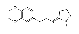 N-[2-(3,4-dimethoxyphenyl)ethyl]-1-methylpyrrolidin-2-imine Structure