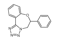 6-phenyl-5,6-dihydro-benzo[f]tetrazolo[1,5-d][1,4]oxazepine结构式