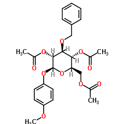 4-METHOXYPHENYL 2,4,6-TRI-O-ACETYL-3-O-BENZYL-BETA-D-GLUCOPYRANOSIDE picture