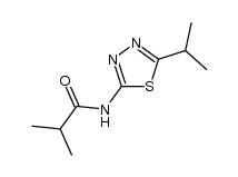 N-(isopropyl-[1,3,4]thiadiazol-2-yl)-isobutyramide Structure