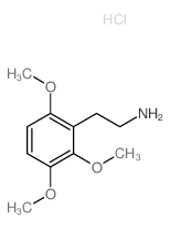 Benzeneethanamine,2,3,6-trimethoxy-, hydrochloride (1:1) Structure