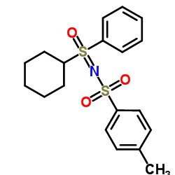 N-[Cyclohexyl(oxido)phenyl-λ6-sulfanylidene]-4-methylbenzenesulfonamide Structure