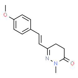 6-(4-METHOXYSTYRYL)-2-METHYL-4,5-DIHYDRO-3(2H)-PYRIDAZINONE结构式