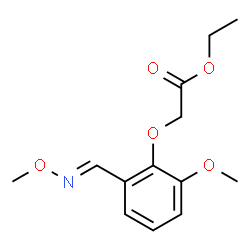 ETHYL 2-(2-METHOXY-6-[(METHOXYIMINO)METHYL]PHENOXY)ACETATE结构式