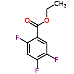 2,4,5-三氟苯甲酸乙酯结构式