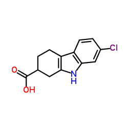 7-氯-2,3,4,9-四氢-1H-咔唑-2-羧酸结构式