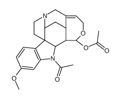 (17S)-1-Acetyl-19,20-didehydro-17,18-epoxy-11-methoxycuran-17-ol acetate Structure