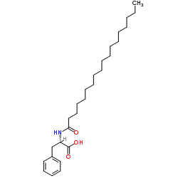 N-十八酰基-L-苯丙氨酸结构式