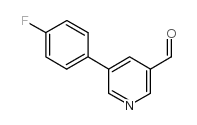 5-(4-氟苯基)-3-吡啶甲醛结构式