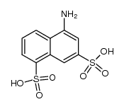 5-amino-naphthalene-1,7-disulfonic acid结构式