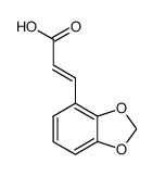 2,3-(methylenedioxy)cinnamic acid Structure