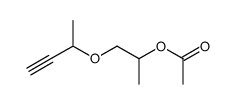 1-[(1-Methyl-2-propynyl)oxy]-2-propanol acetate structure