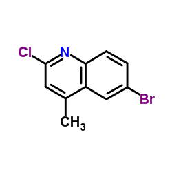 6-溴-2-氯-4-甲基喹啉结构式