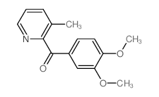 (3,4-dimethoxyphenyl)-(3-methylpyridin-2-yl)methanone结构式