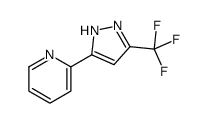 2-[5-(trifluoromethyl)-1H-pyrazol-3-yl]pyridine结构式