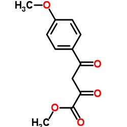 4-(4-甲氧基苯基)-2,4-二氧代丁酸甲酯结构式