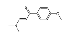3-Dimethylamino-1-(4-methoxy-phenyl)-propen-(2)-thion-(1) Structure